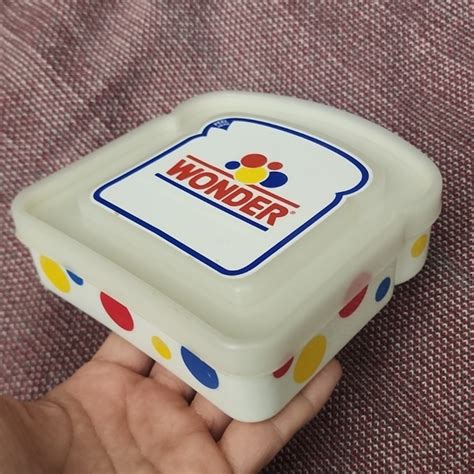 wonder bread metal lunch box|Vintage WONDER BREAD Sandwich Container,classic School .